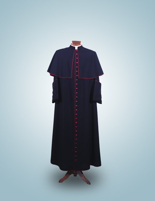 sotana en paÑo negra