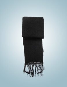 banda negra con flecos en paÑo